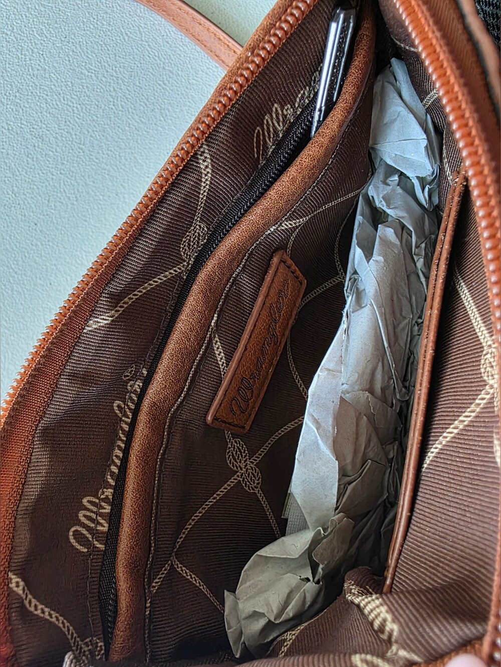 NWT Wrangler Western Tooled Leather Fringe Crossbody Bag Festival Boho Cowgirl - Picture 8 of 11